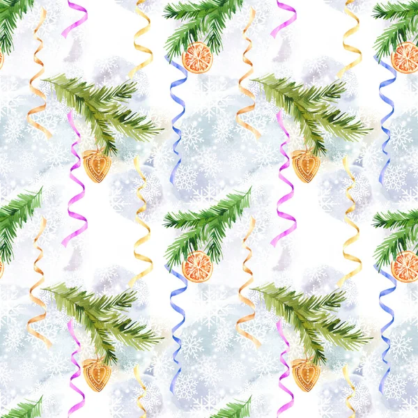 Weihnachten Hintergrund Aquarell — Stockfoto