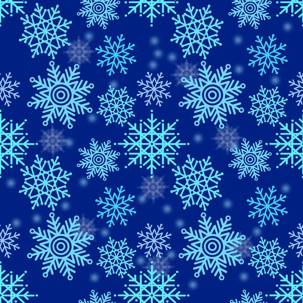 눈송이와 크리스마스 배경입니다 크리스마스 포장에 패턴입니다 파란색 — 스톡 사진