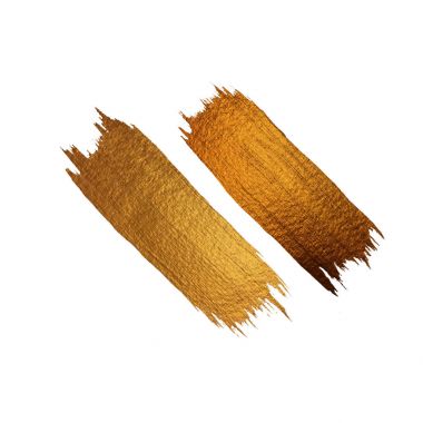 BLOB fırça altın tasarım öğesi olarak. Beyaz arka plan üzerinde izole