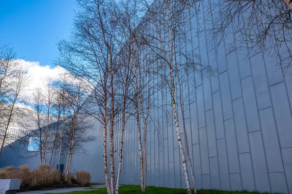 The Riverside Museum Glasgow, Escócia. O museu tem exposições anteriormente no Museu dos Transportes . — Fotografia de Stock