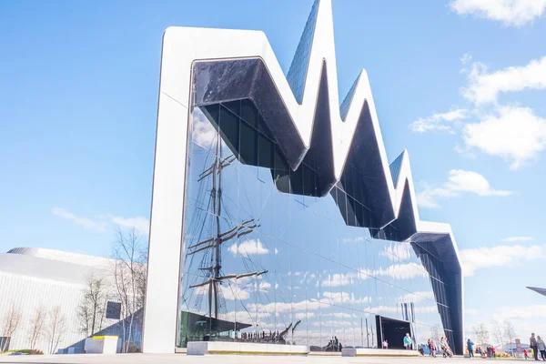 Riverside Müzesi Glasgow, İskoçya. Müze sergiler vardır eski ulaşım Müzesi.