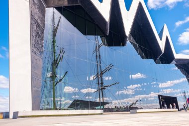 Riverside Müzesi Glasgow, İskoçya. Müze sergiler vardır eski ulaşım Müzesi.