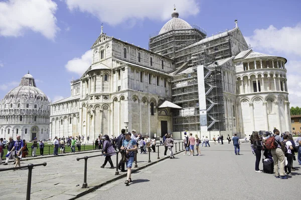 Piazza dei Miracoli Pisa İtalya Unesco Miras Bölgesi — Stok fotoğraf