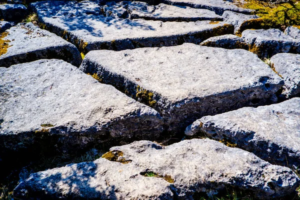 Limestone pavement Beetham Cumbria part of the Beetham trail — Φωτογραφία Αρχείου