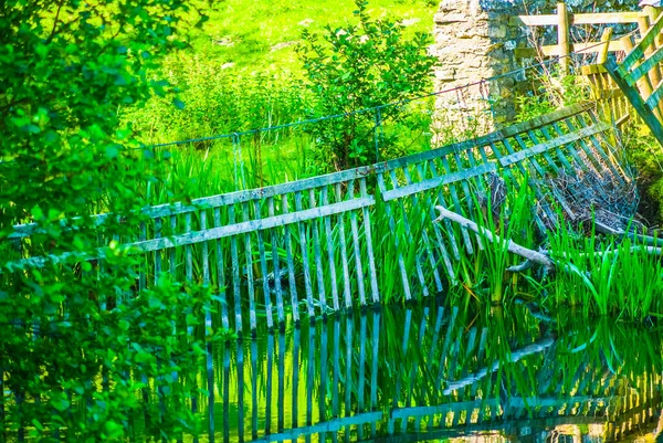 Оленьи Ворота Реке Бела Даллам Парк Великобритания — стоковое фото