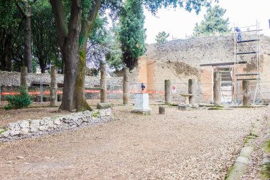 İtalya Pompei 22 Şubat 2016 Pompei antik harabeleri