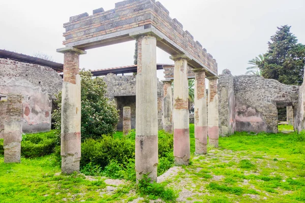 Italien Pompei Februari 2016 Forntida Ruiner Staden Pompei — Stockfoto