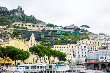 İtalya Amalfi 23 Şubat 2016 Güzel Amalfi Mimarisi