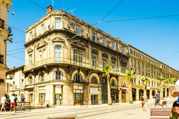 Montpellier Francia Agosto 2016 Calles Bulidings Del Casco Antiguo Montpellier —  Fotos de Stock