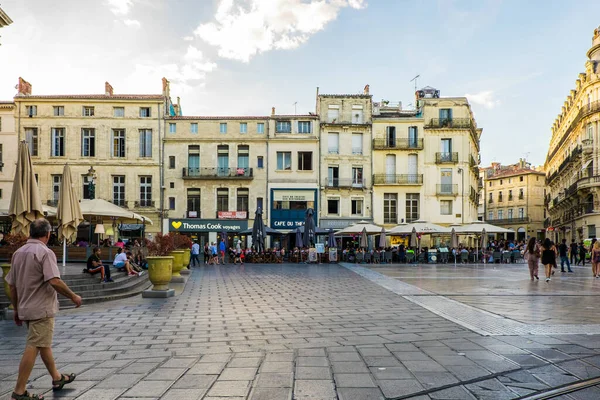 França Montpellier Agosto 2016 Ruas Movimentadas Cidade Francesa Montpellier — Fotografia de Stock