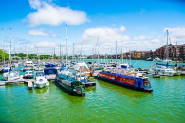 İngiltere Preston 1 Haziran 2016 Preston Riversway Docklands Güneşli bir yaz gününde