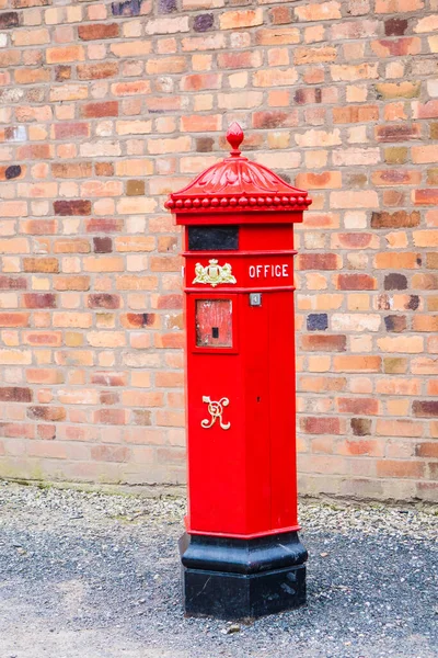 Ironbridge March 2016 Traditional Bright Red Cast Iron British Victorian — Stock Photo, Image