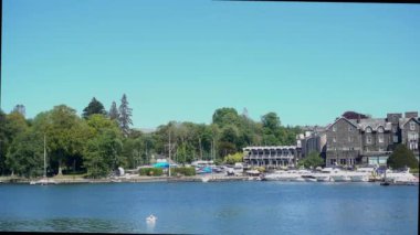 Bowness Bay Cumbria İngiltere 'nin 4k Videosu