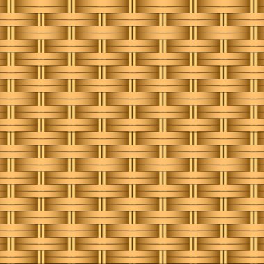 Basit dokuma hasır doku. Açık kahverengi renkli. İmitasyon rattan veya willow dokuma.