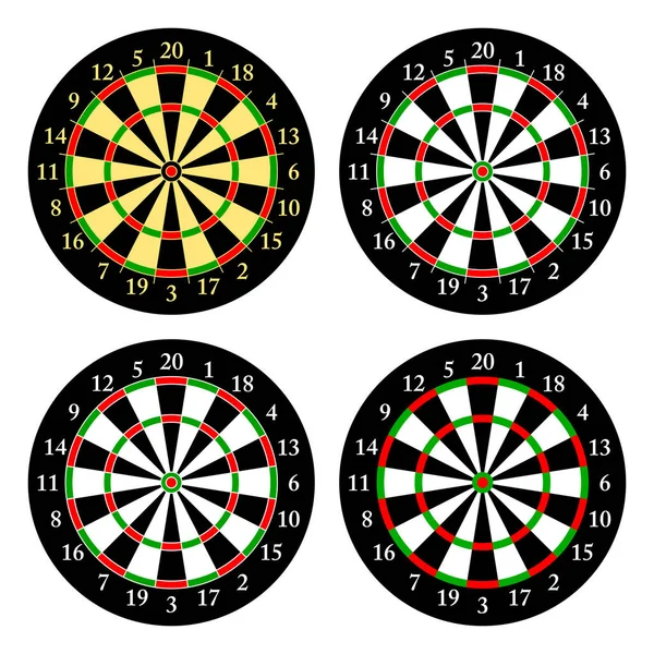 Darts. A célok a játék darts készlet. Vektor — Stock Vector