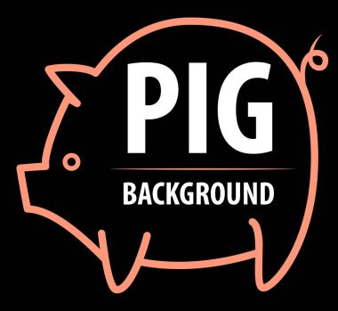 Büyük domuz arka plan.