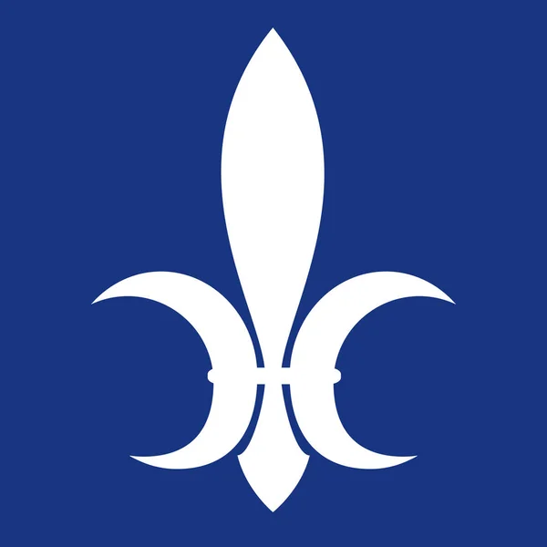 Σύμβολο της βασιλικής εξουσίας στη μεσαιωνική Γαλλία. Επίπεδη εικόνα. Εικονογραφήσεις φορέα — Διανυσματικό Αρχείο