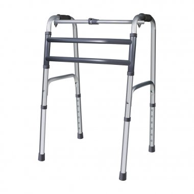 Walkers. Tıbbi cihaz hareketinde, kas-iskelet sorunları olan hastaların yardım için. Tıp ve sağlık. Vektör çizim.
