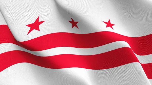 Washington Dc Capitol bayrak sallayarak döngü. Amerika Birleşik Devletleri Capitol Washington Dc gerçekçi bayrak kumaş dokulu üzerinde rüzgar esiyor.