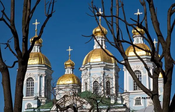 Никольский морской собор в Санкт-Петербурге — стоковое фото