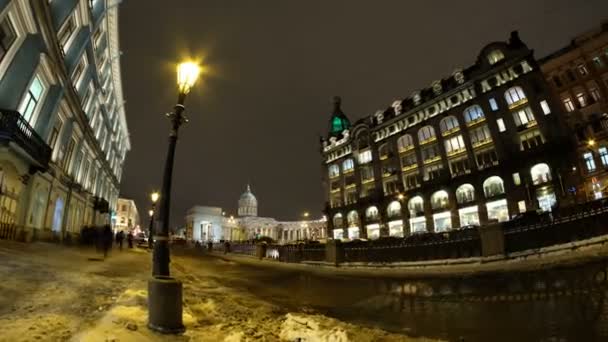 Singer House Kazan Catedral São Petersburgo Rússia — Vídeo de Stock