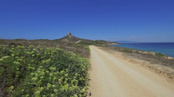 Hermosa costa de Cerdeña en UHD . — Vídeo de stock