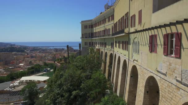 Panorama de Cagliari, Cerdeña. Imágenes de UHD . — Vídeo de stock