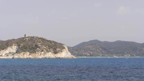 Hermosa costa de Cerdeña en UHD . — Vídeos de Stock