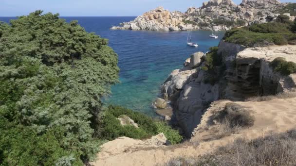 Belle côte de Sardaigne en UHD . — Video