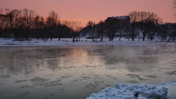 Winter in Europa. — Stockvideo