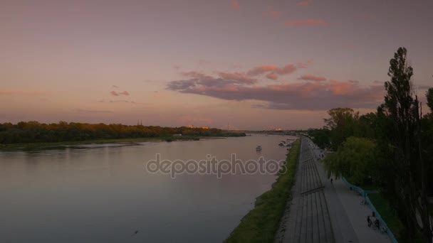 Paysage urbain de Varsovie . — Video