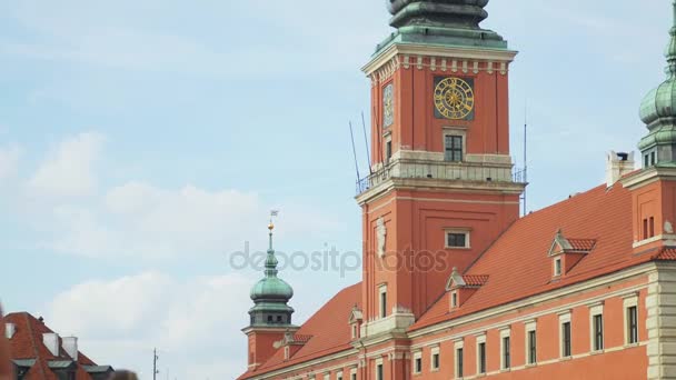 Arquitectura del casco antiguo de Varsovia . — Vídeos de Stock