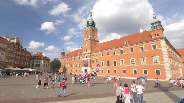 Arquitetura da cidade velha em Varsóvia — Vídeo de Stock