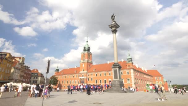 Arquitectura del casco antiguo de Varsovia — Vídeo de stock