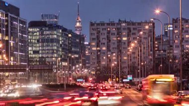 Trafik Zamanaşımı. Avrupa başkenti gece trafiği.. 