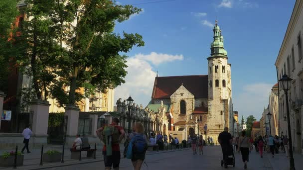 Architettura a Cracovia — Video Stock