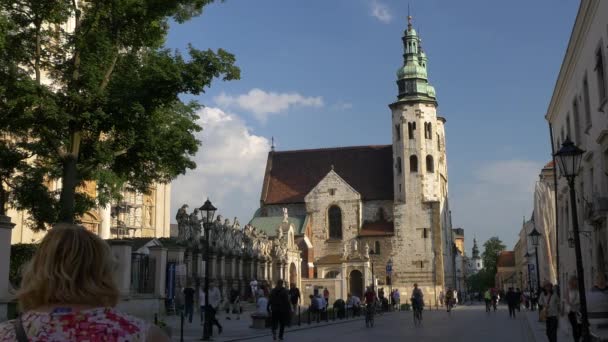Arkitekturen i Krakow — Stockvideo