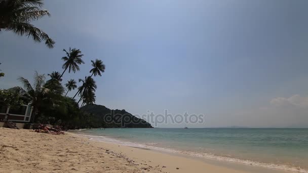 Prachtige zandstranden van Thailand. — Stockvideo