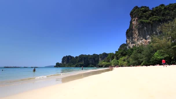 Piękna plaża Tajlandii. — Wideo stockowe