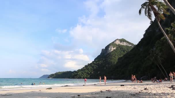 Όμορφη παραλία της Ταϊλάνδης. — Αρχείο Βίντεο