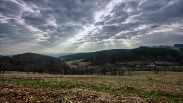 Beauty of European landscape. — Stock Video