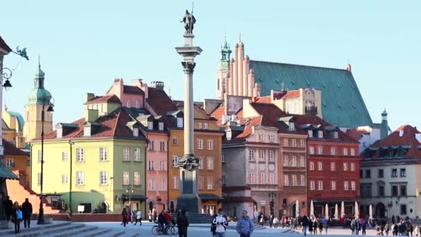 Stare Miasto w Warszawie. — Wideo stockowe