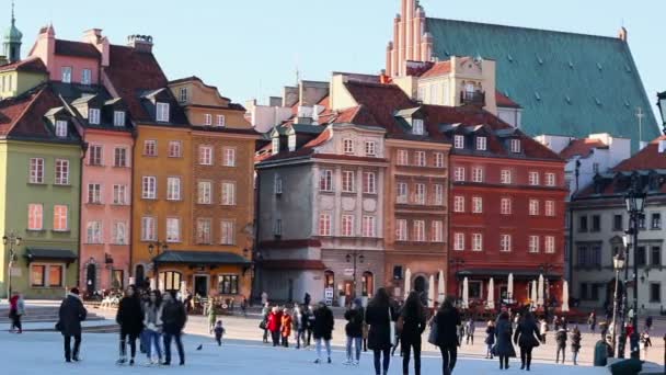 Orașul vechi din Varșovia . — Videoclip de stoc