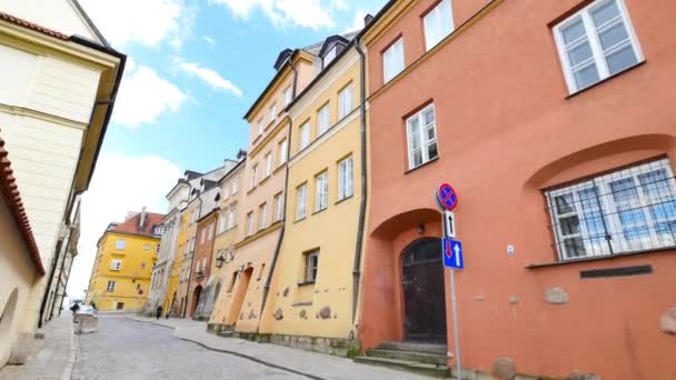 Architecture of Warsaw's old town. — Stock Video