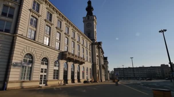 Architettura del centro storico di Varsavia . — Video Stock