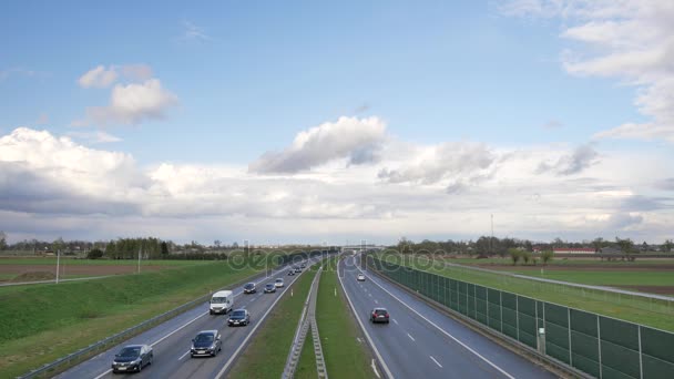 Video UHD di autostrada polacca . — Video Stock