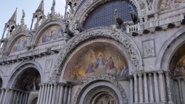 Piazza San Marco - Veneza na luz da manhã . — Vídeo de Stock