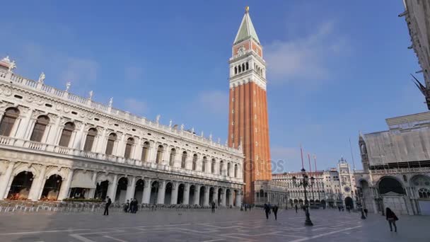 Architektur von Venedig. — Stockvideo