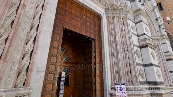 Arquitectura de Siena . — Vídeo de stock