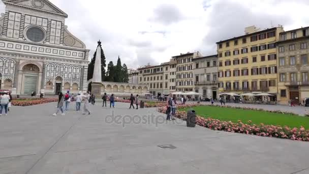 Architektur von Florenz, Italien. — Stockvideo